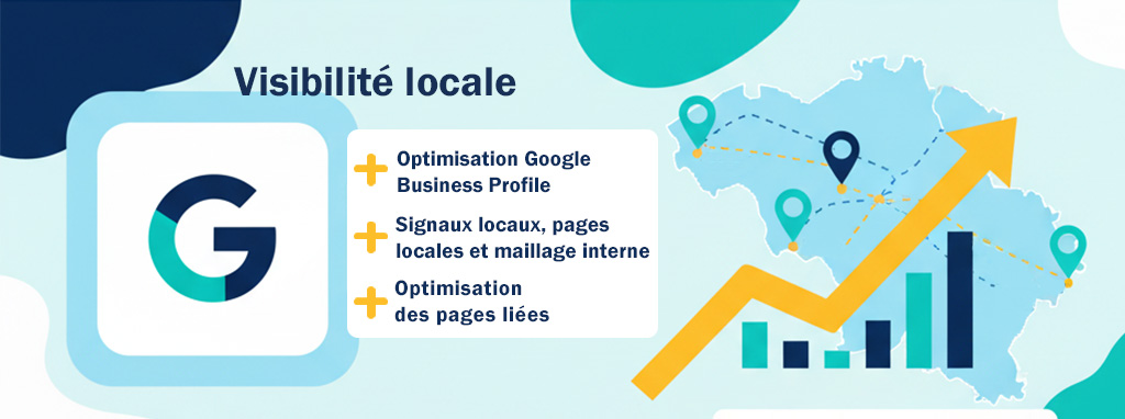 Illustration représentant l'optimisation d'un site web pour convertir les visiteurs en clients.